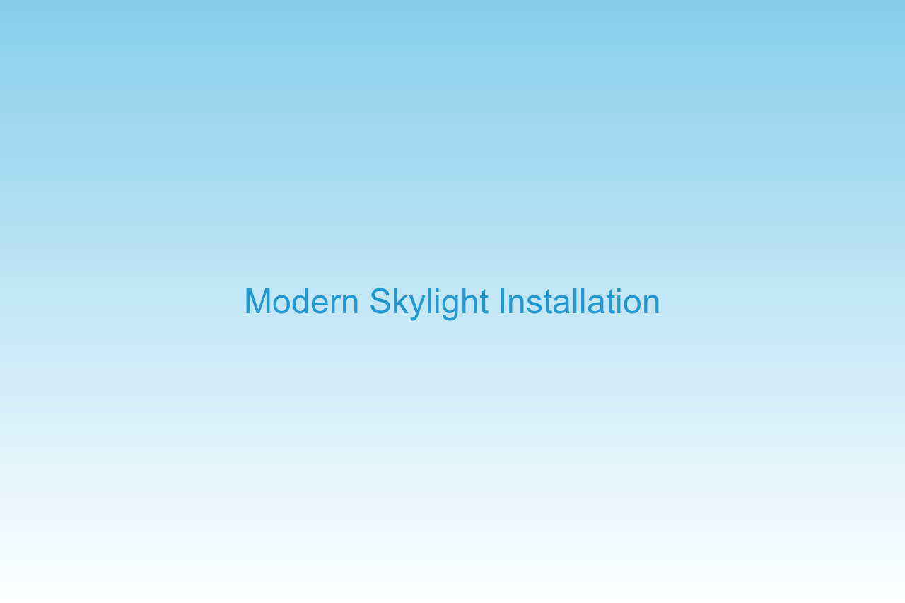 Modern bright skylight installation natural light illuminating home interior
